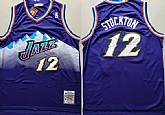 Jazz 12 John Stockton Purple Hardwood Classics Stitched NBA Jersey,baseball caps,new era cap wholesale,wholesale hats